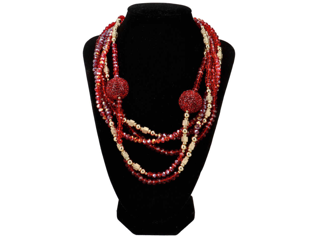 Collana corta multifilo