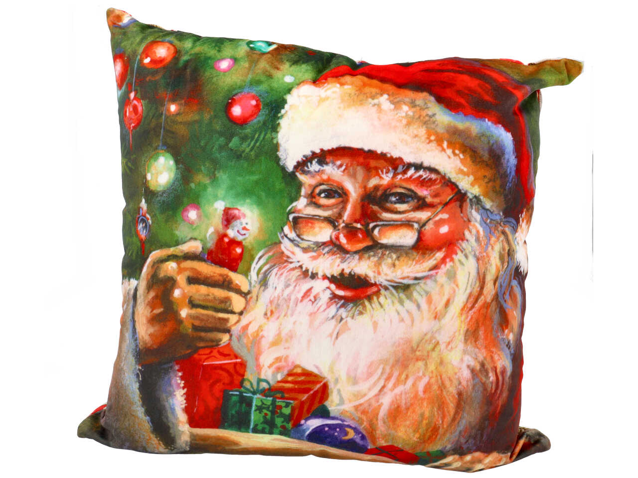 Cuscino 42x42 doppio natalizio velluto $
