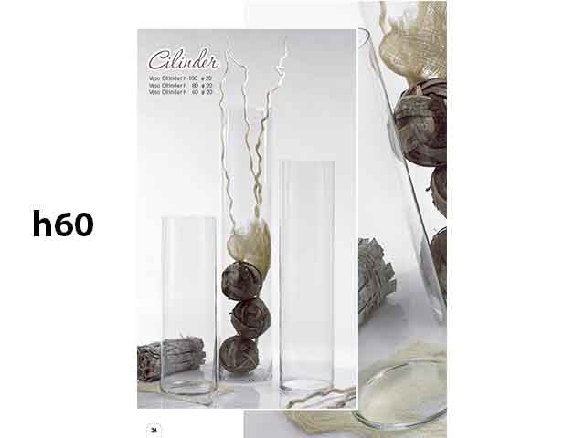 Linea vetro vaso cilindro d.20cm h.60cm 123
