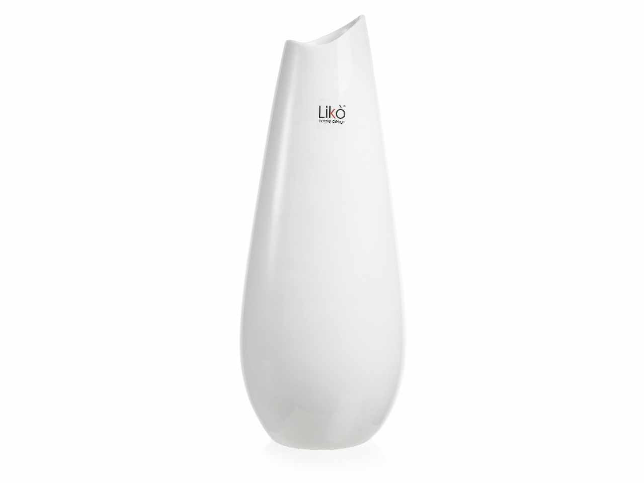 Vaso linea panama h.30xd.11,7cm colore bianco