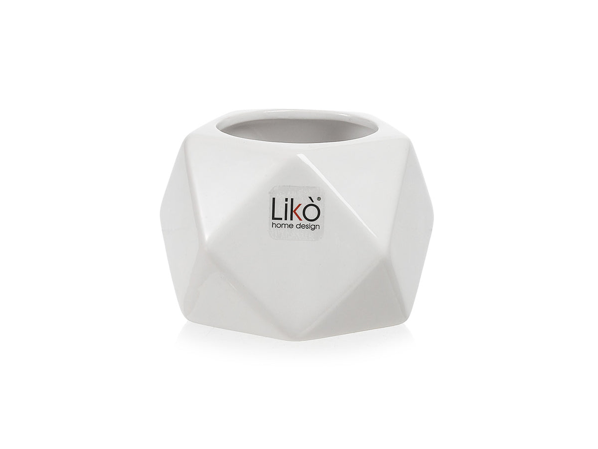 Cachepot d.10,5xh7,5cm colore bianco