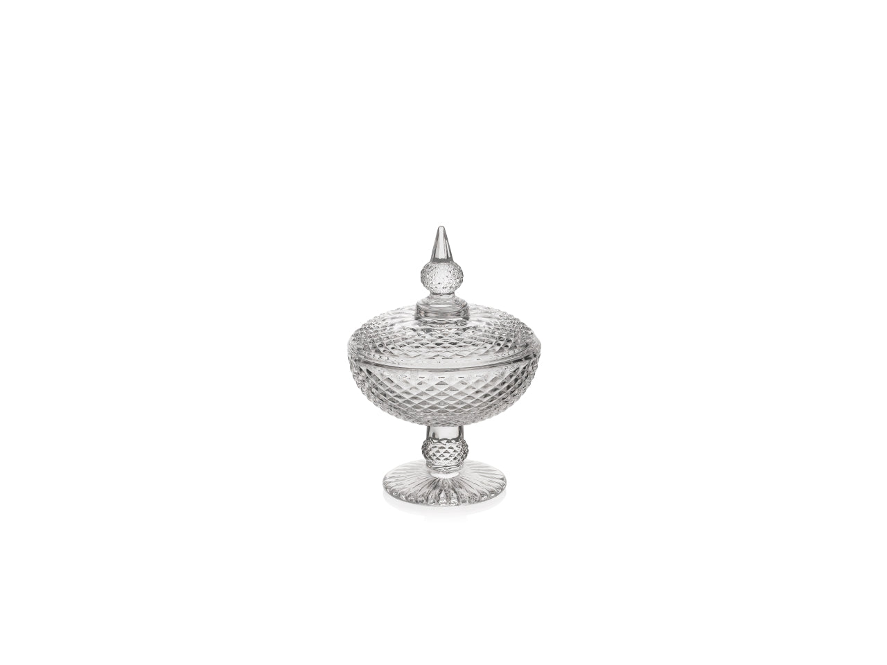 Potiche Laguna in vetro trasparente 10x15 cm - Franco srl