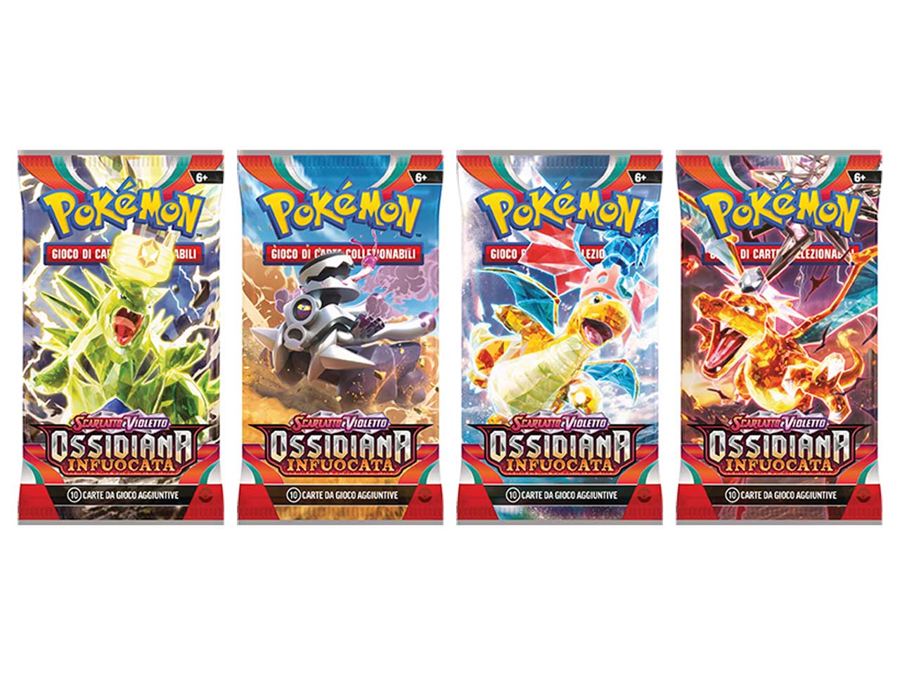 Bustina Carte PokÃ©mon Scarlatto E Violetto Ossidiana Infuocata - Game Vision $