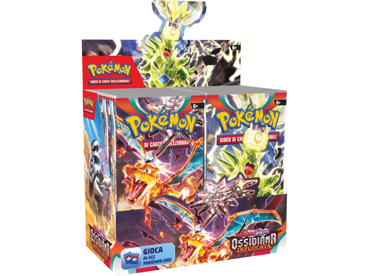Bustina Carte PokÃ©mon Scarlatto E Violetto Ossidiana Infuocata - Game Vision $
