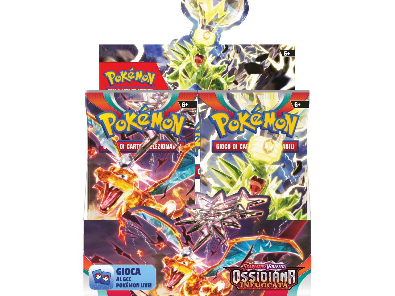 Bustina Carte PokÃ©mon Scarlatto E Violetto Ossidiana Infuocata - Game Vision $