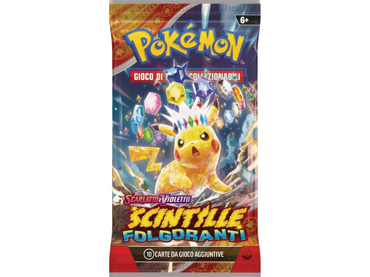 Bustina Singola PokÃ©mon Scarlatto e Violetto 08 - Multicolor, Plastica e Carta, EtÃ  6+ la busta contiene 10 pezzi