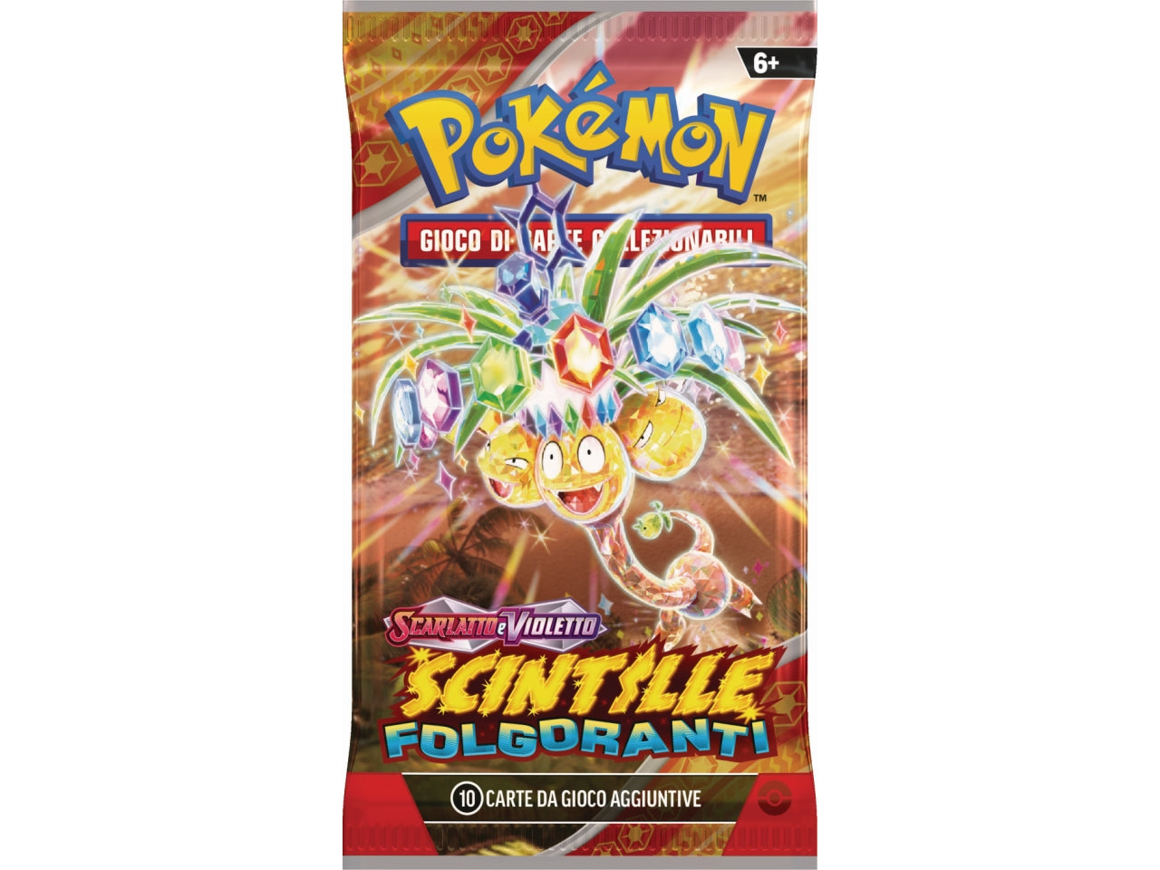 Bustina Singola PokÃ©mon Scarlatto e Violetto 08 - Multicolor, Plastica e Carta, EtÃ  6+ la busta contiene 10 pezzi