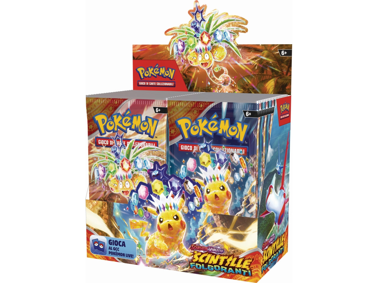 Bustina Singola PokÃ©mon Scarlatto e Violetto 08 - Multicolor, Plastica e Carta, EtÃ  6+ la busta contiene 10 pezzi