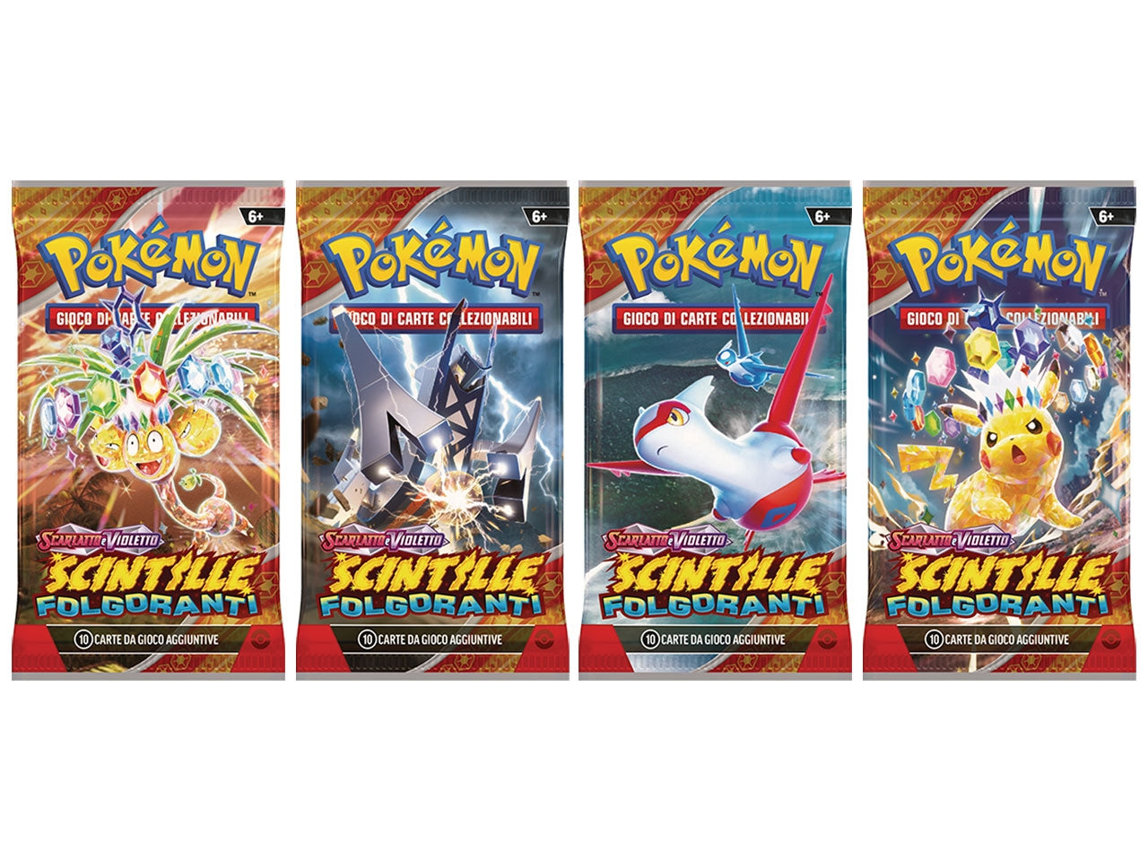 Bustina Singola PokÃ©mon Scarlatto e Violetto 08 - Multicolor, Plastica e Carta, EtÃ  6+ la busta contiene 10 pezzi