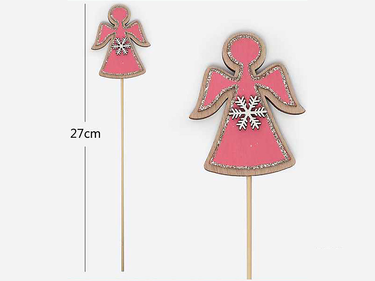Bastoncino con angioletto decorativo 6x27cm
