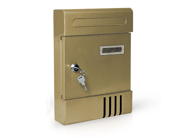 Cassetta postale oro 21x7x30cm 733.a