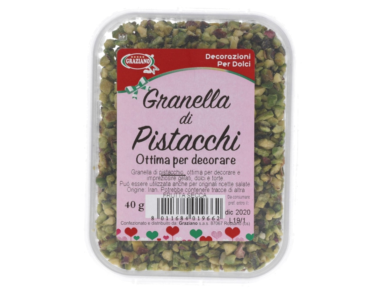 Granella di pistacchi 40 g