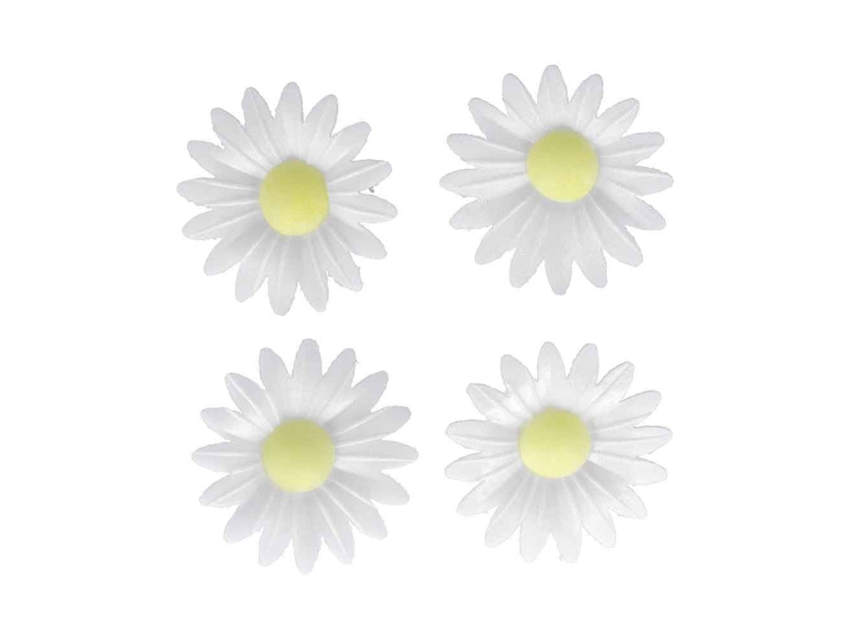 Margherite di cialda bianco - confezione da 4 margherite