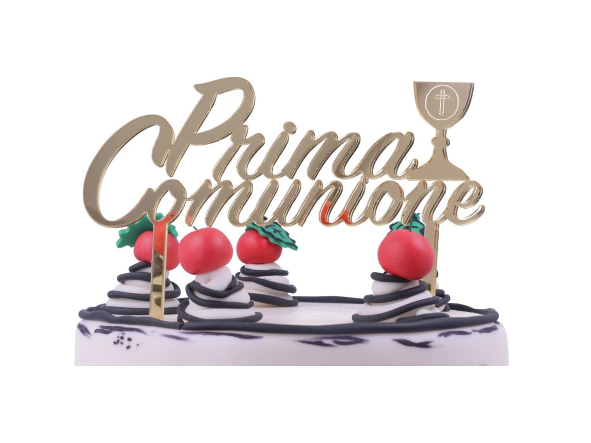 Cake topper prima comunione plex