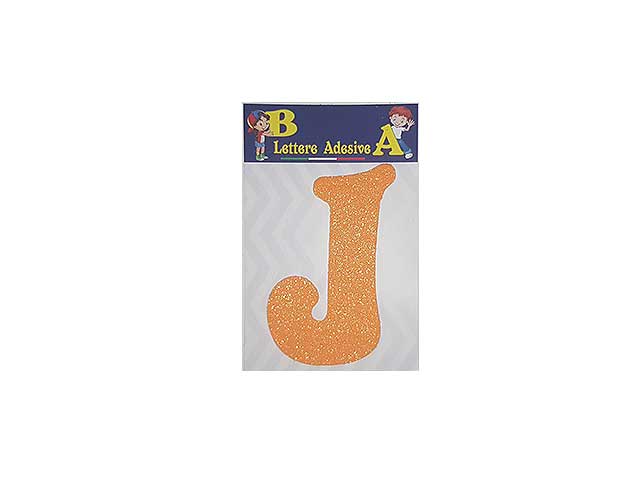Lettera arancio j 12cm