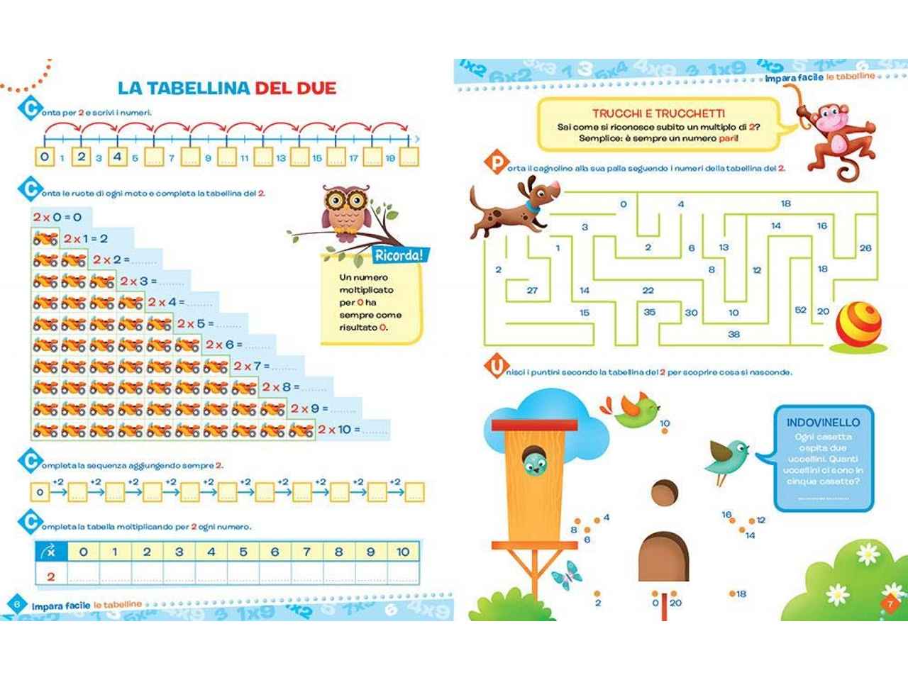 Libro impara le tabelline