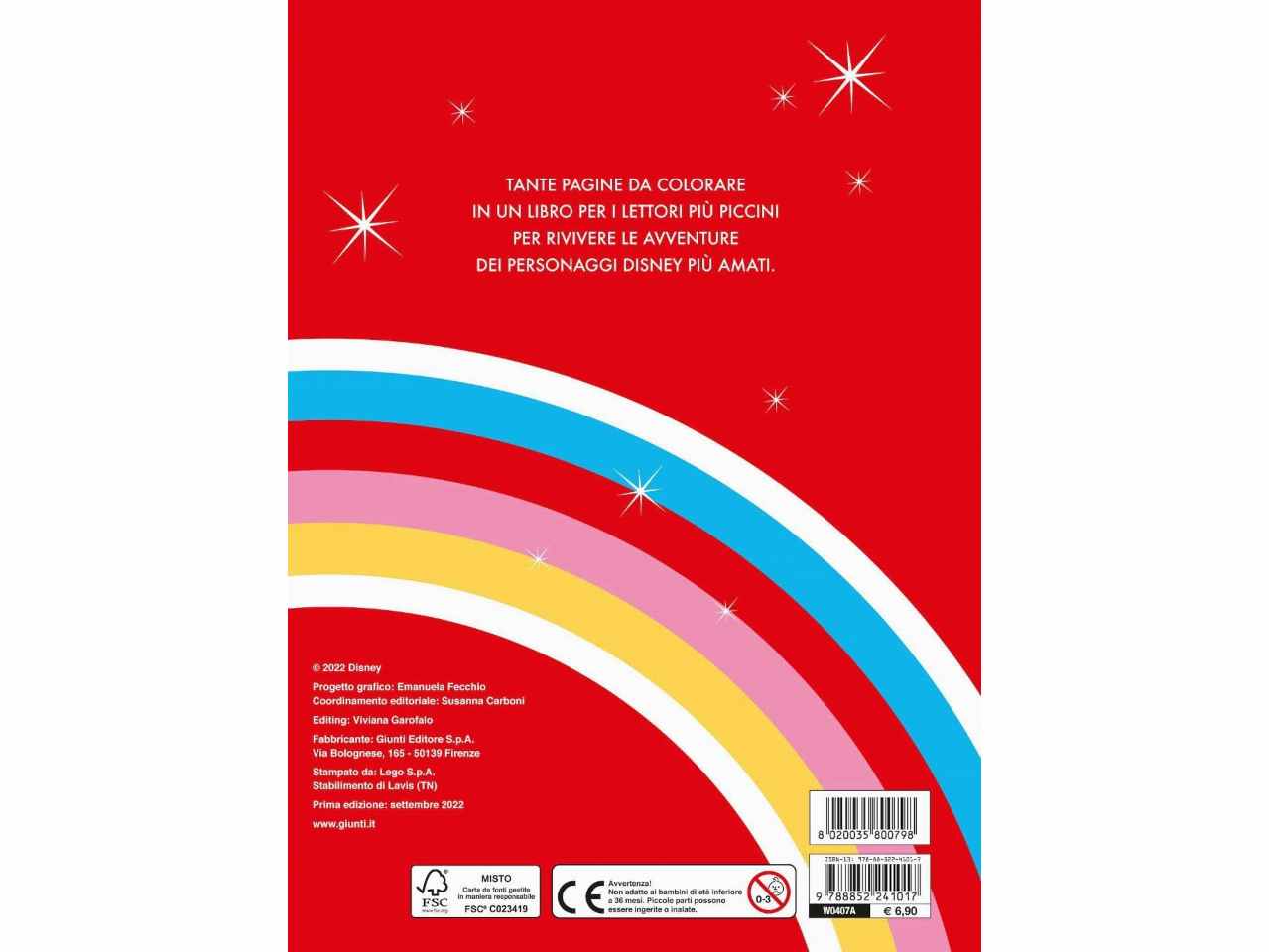 Libro walt disney maxi supercolor colora le feste special color