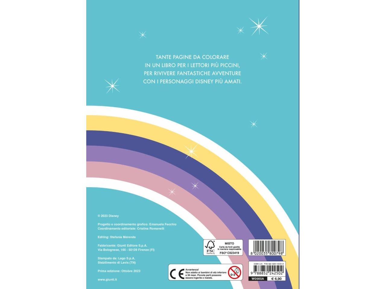 Libro walt disney maxi supercolor wish