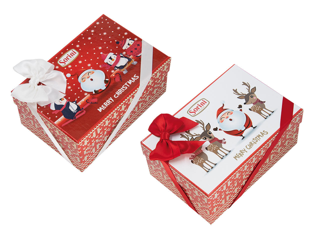 Scatola christmas lana 300gr cioccolato al latte ripieno di crema alla nocciola