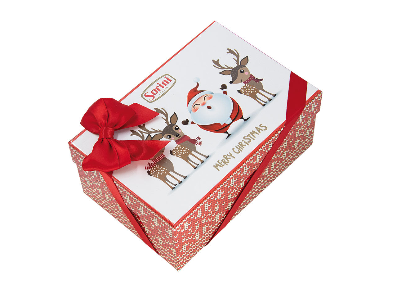 Scatola christmas lana 300gr cioccolato al latte ripieno di crema alla nocciola