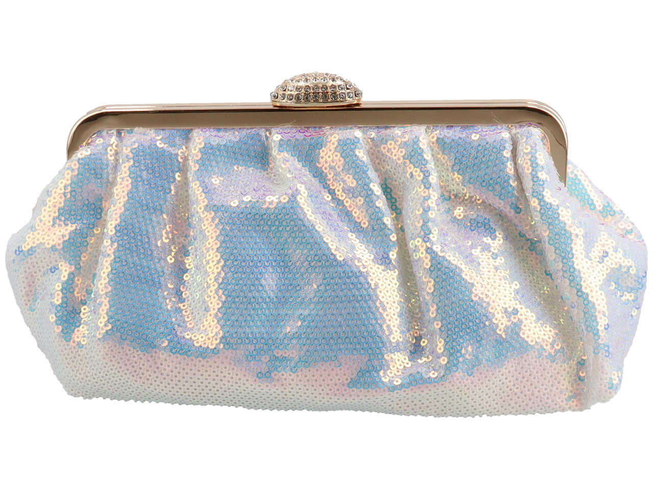 Pochette da sera in tessuto con paillettes - disponibili in vari colori $