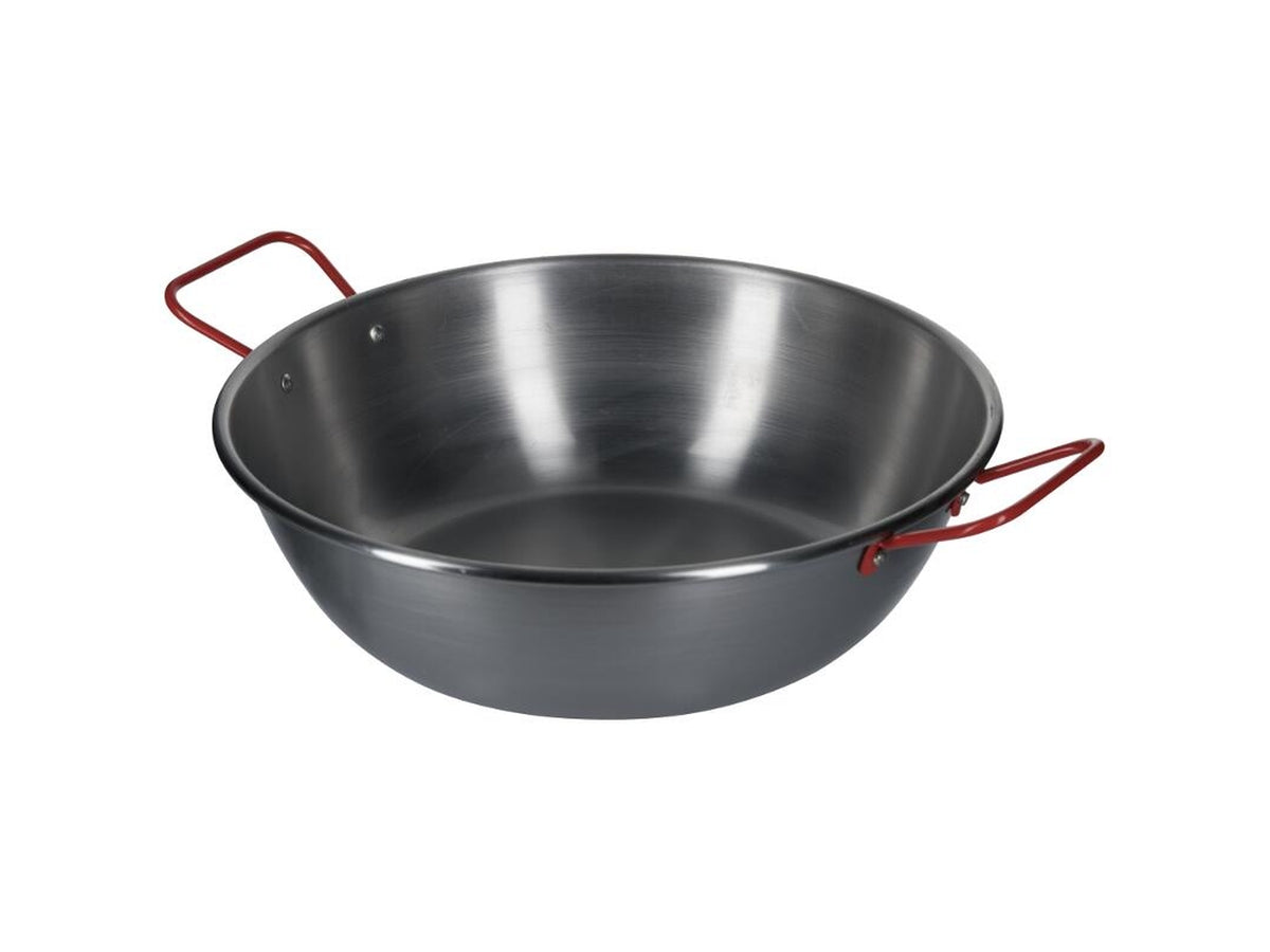 La ideal tegame fondo in ferro spazzolato con manici diametro 24cm