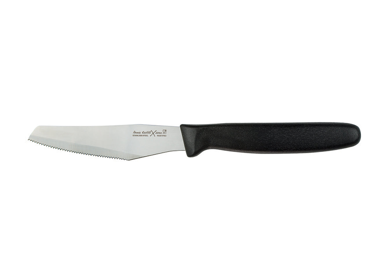 Blister di 6 coltelli pizza linea tuttixuno con lama in acciaio inox temperato e manico in polipropilene