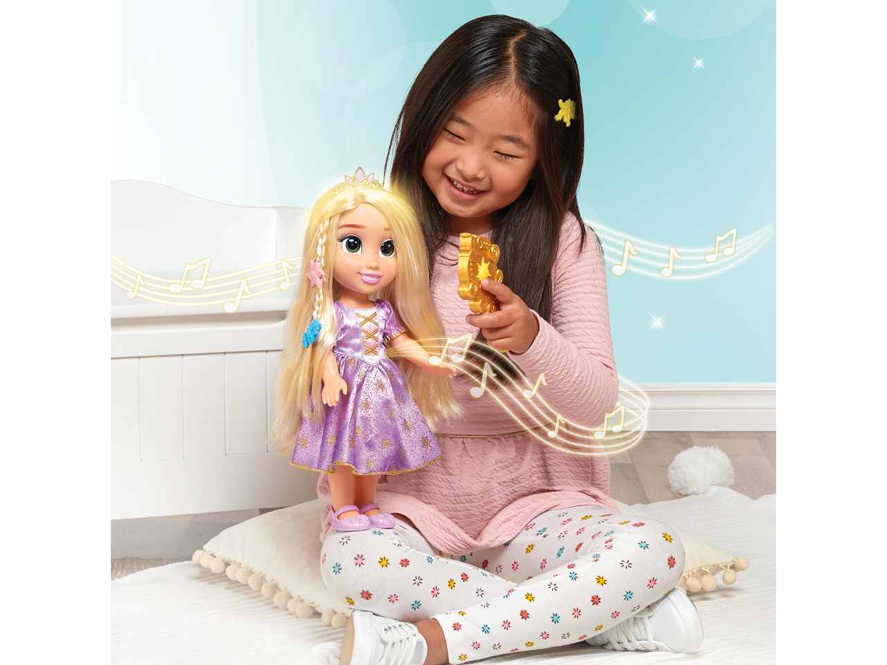 Hair glow rapunzel doll 217254