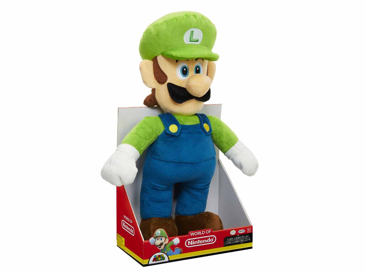 Super mario jumbo peluche luigi64457-4l