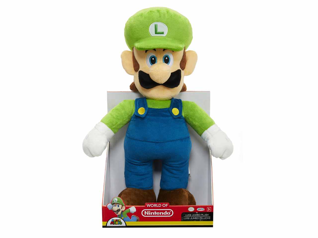 Super mario jumbo peluche luigi64457-4l
