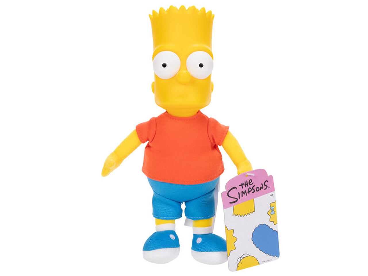Peluche The Simpson Assortimento Wave 1, Set di 5 Personaggi con Testa in Plastica e Corpo in Peluche, Ideali per Fan e Collezionisti - EtÃ  Consigliata 4+ | Jakks Pacific