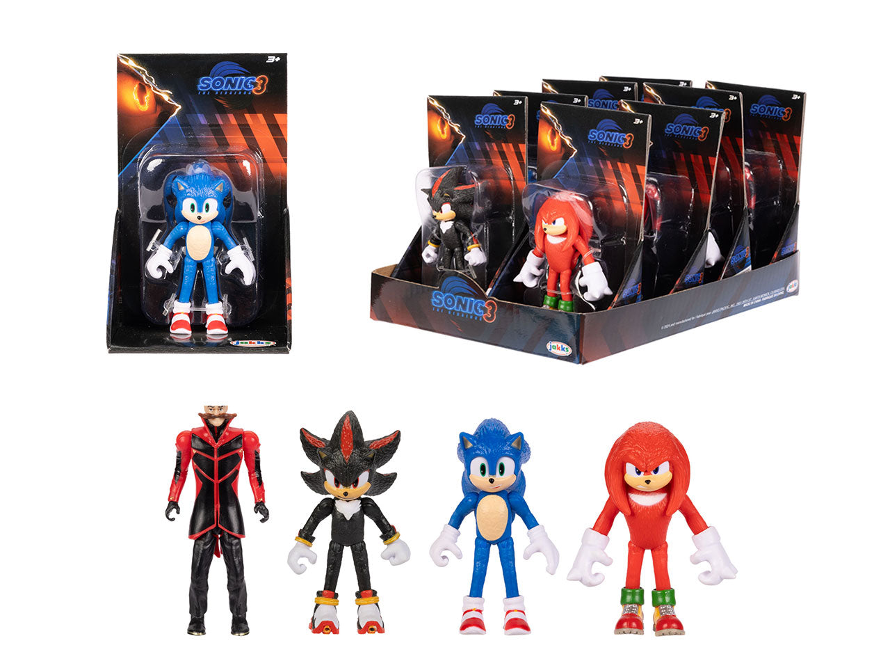 Personaggi Articolati Sonic 3 Movie 6 cm, Figure Dettagliate in Plastica per Fan e Collezionisti - EtÃ  Consigliata 4+ | Jakks Pacific