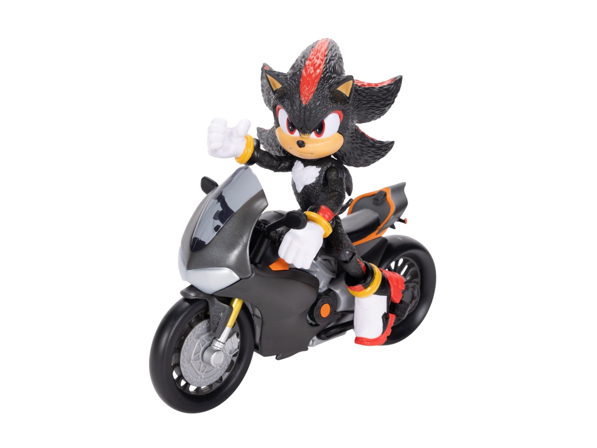 Veicolo con Personaggio Articolato Sonic 3 Movie 13 cm, Set con Sonic e Moto Veicolo per Fan e Collezionisti - EtÃ  Consigliata 4+