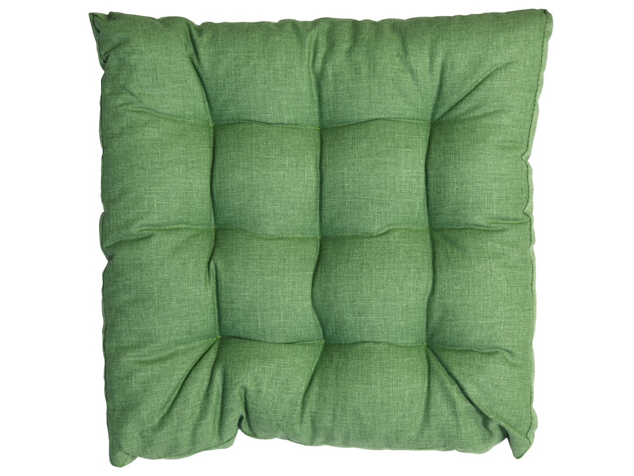 Coprisedia bordato 9 punti 40x40cm verde scuro