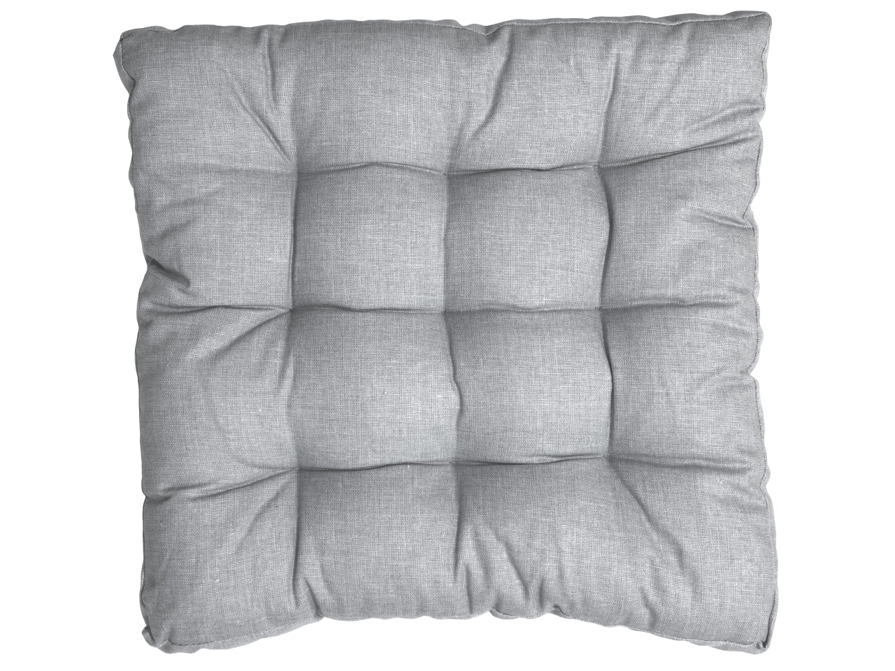 Coprisedia bordato 9 punti 40x40cm grigia