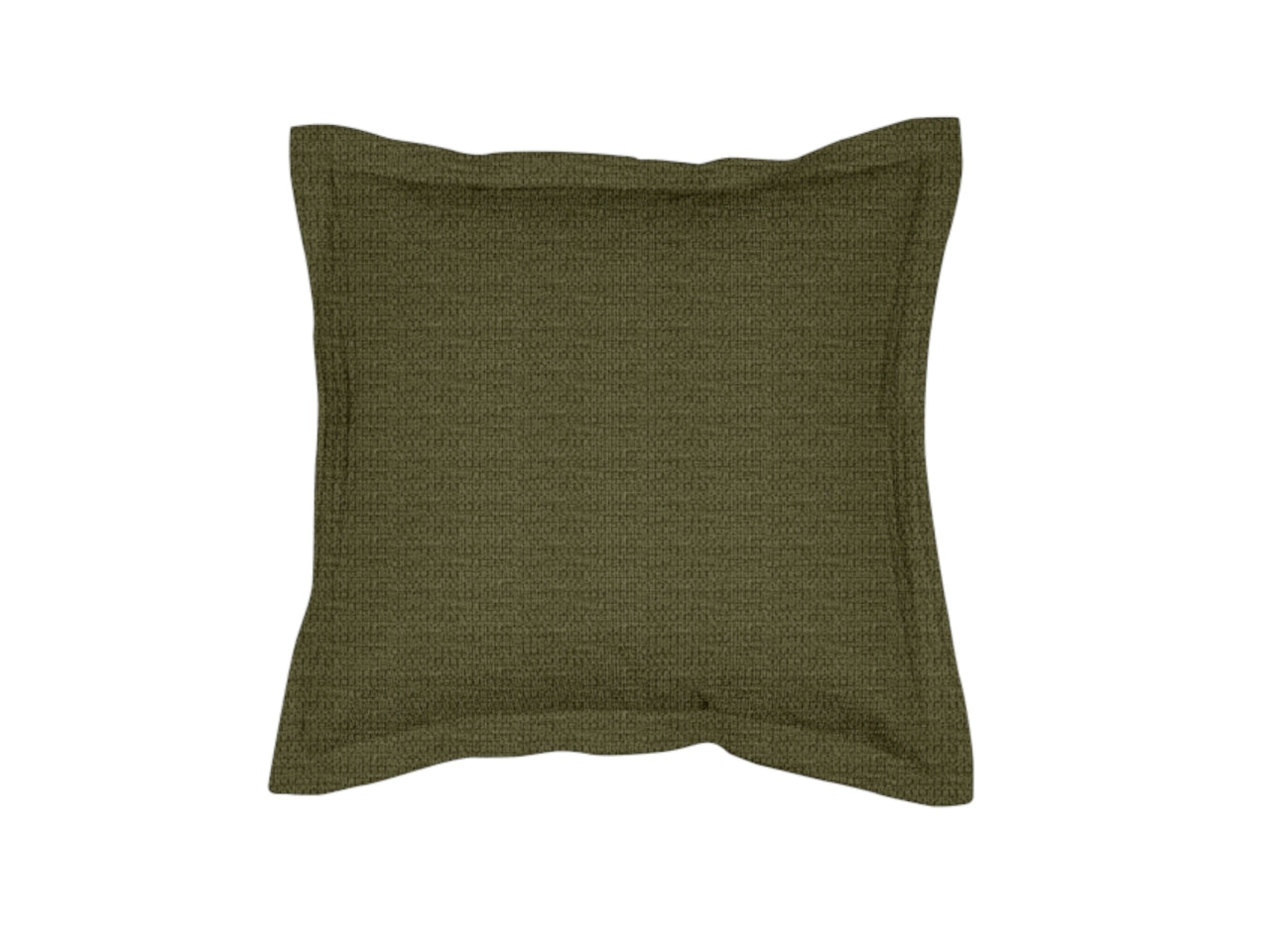 Cuscino d'arredo con pattina verde oliva 50x50cm