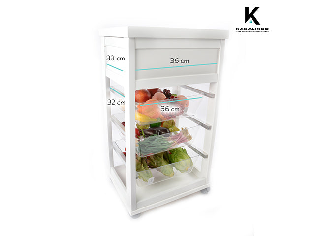 Carrello prestige bianco mas334