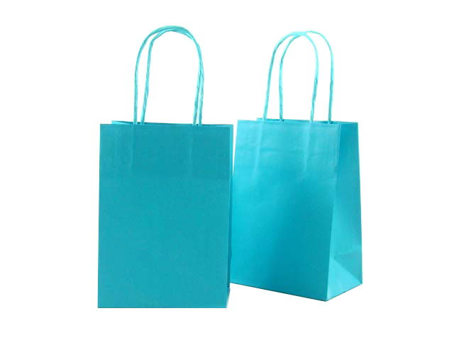 Busta cordino azzurra 14x9x20 310003434