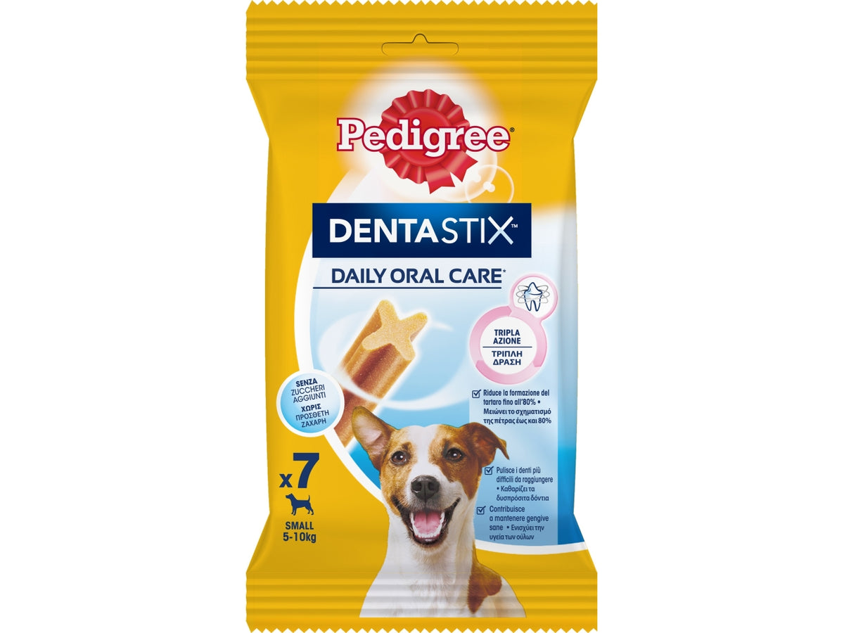 Pedigree dentastix small x7 110gr $