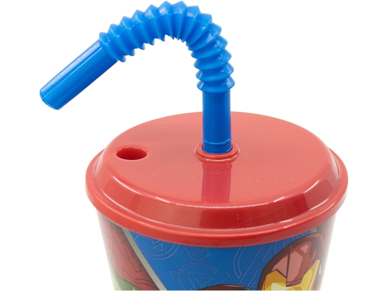 Avengers bicchiere con cannuccia 430ml