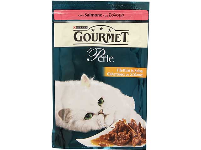 Gourmet perle filettini salmone 85gr