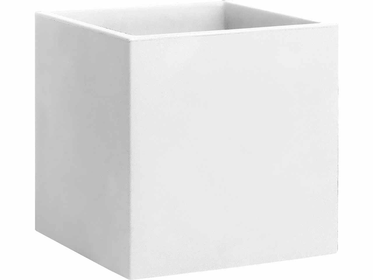 Vaso modus quadro 40cm bianco r6340b