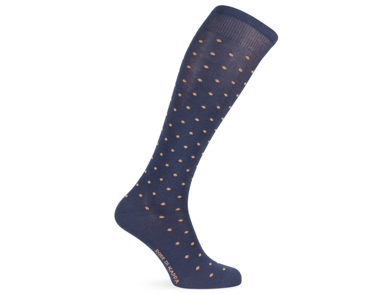 Calza lunga da uomo maglia jersey in cotone pois- pack da 1 paio - assortito 43/46
