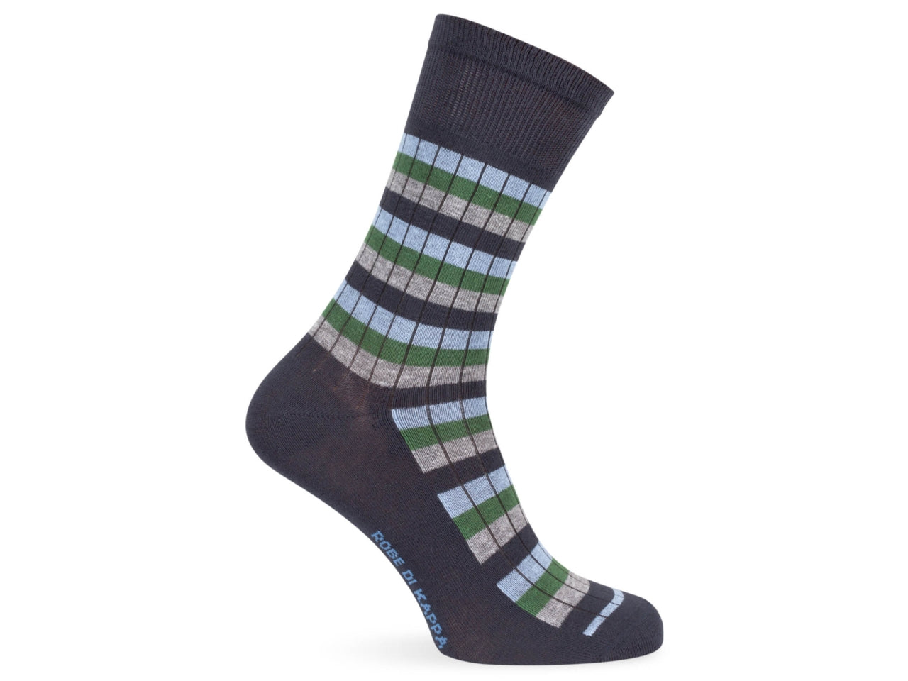 Calza corta da uomo maglia jersey in cotone rigata- pack da 1 paio - assortito 39/42