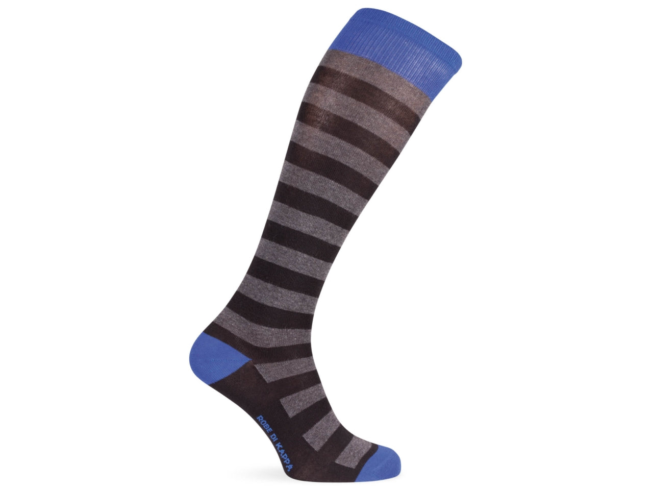 Calza lunga da uomo maglia jersey in cotone riga larga- pack da 1 paio - assortito 43/46
