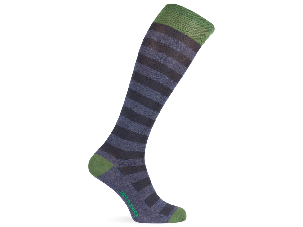 Calza lunga da uomo maglia jersey in cotone riga larga- pack da 1 paio - assortito 39/42