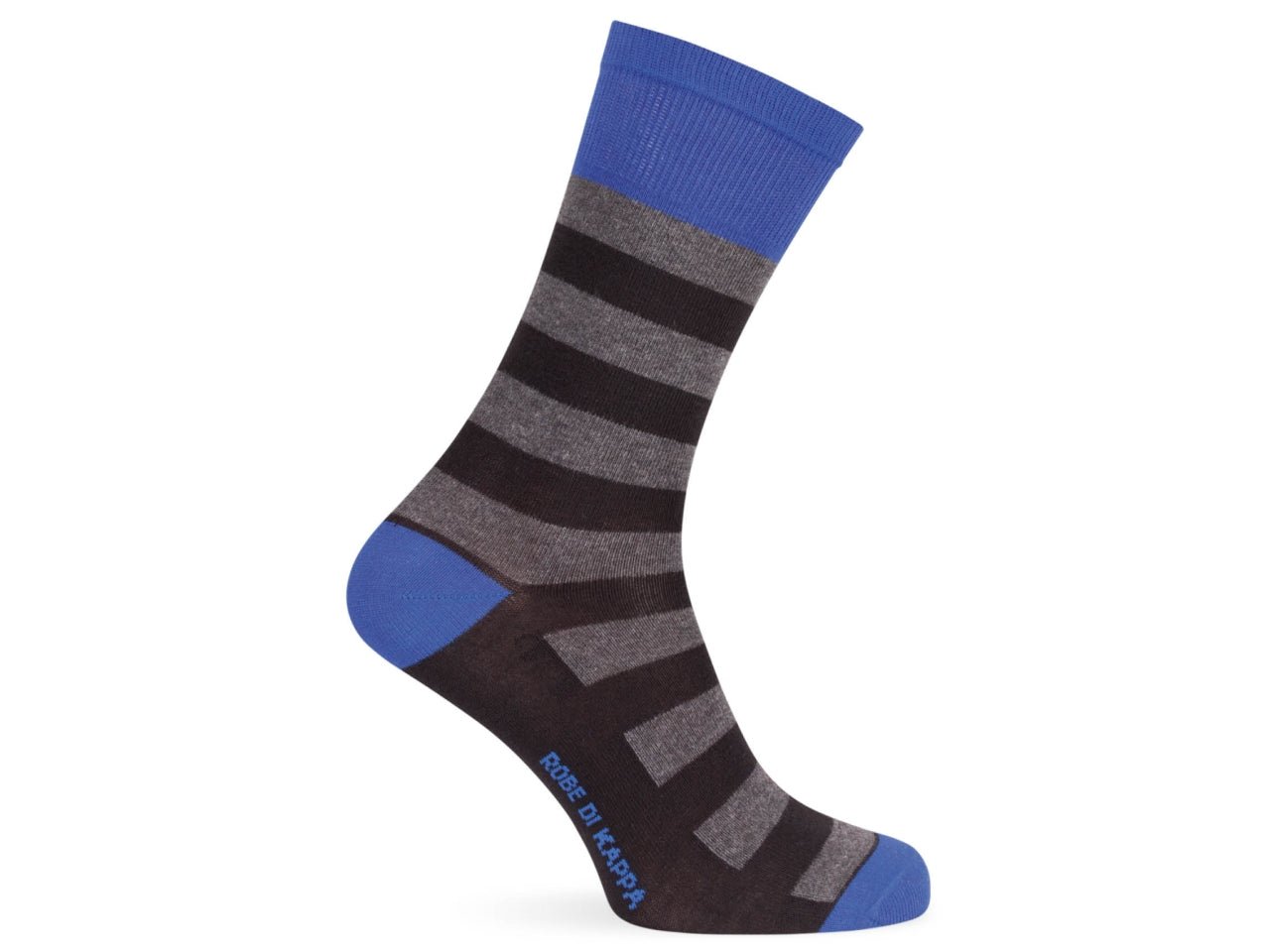 Calza corta da uomo maglia jersey in cotone riga larga- pack da 1 paio - assortito 43/46