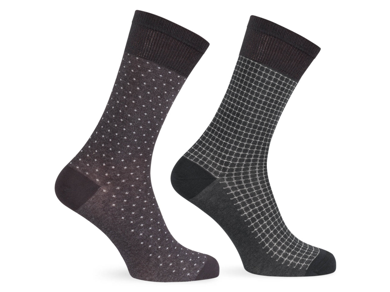 Calza corta da uomo maglia jersey in cotone - pack da 2 paia - nero 43/46