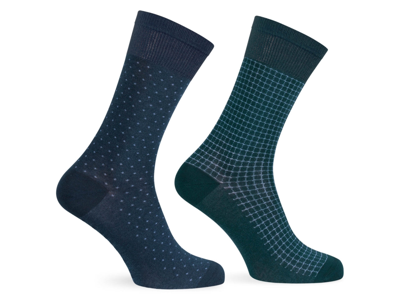 Calza corta da uomo maglia jersey in cotone - pack da 2 paia - blu notte 43/46