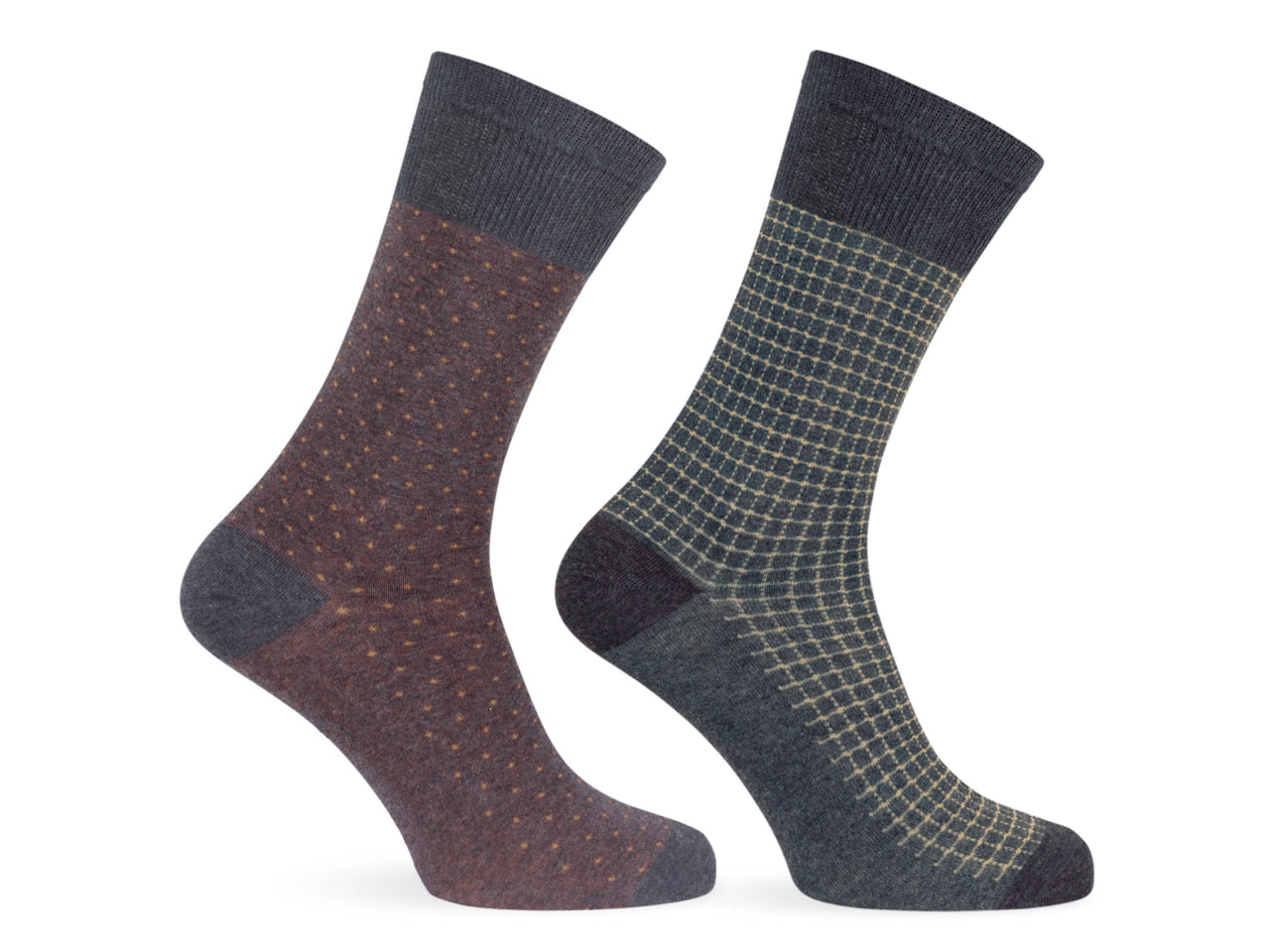Calza corta da uomo maglia jersey in cotone - pack da 2 paia - antracite mel. 43/46